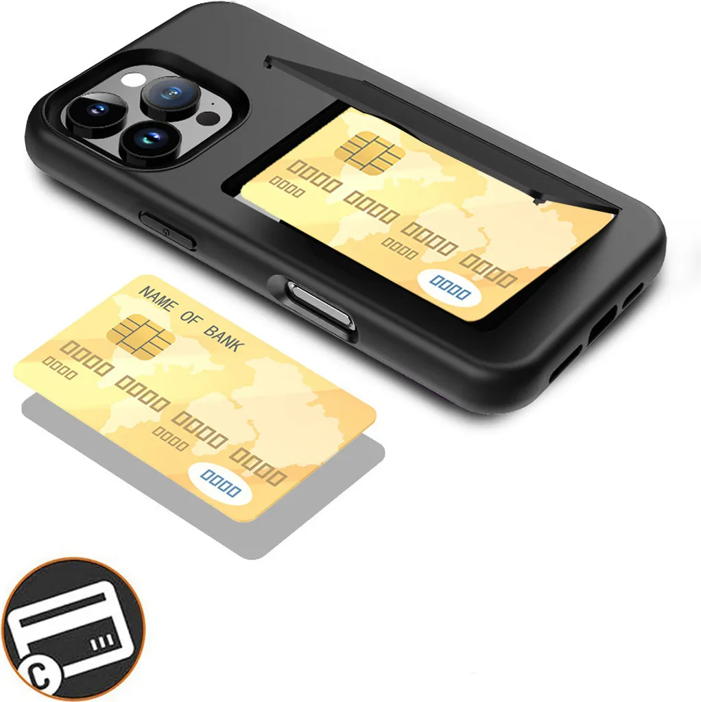 Cover iPhone 16 Pro Max con Porta Carte - TPU Morbido e Resistente - 2