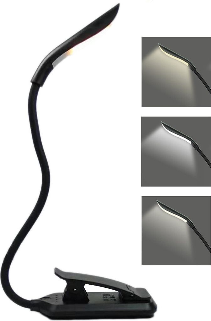 INF Lampa na čítanie, LED lampa na knihy s 3 režimami Obrázok produktu 
