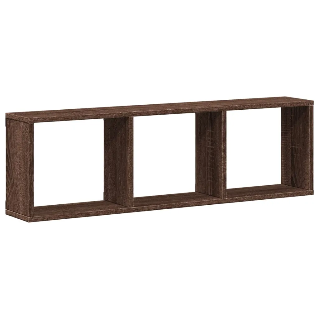 Armoire murale bois chêne 100cm, Meuble suspendu compact gain de place