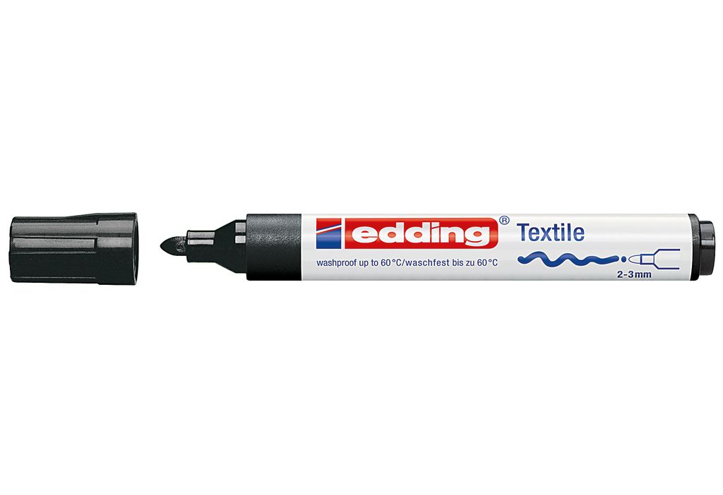Edding 4500 Shirtmarker schwarz 2-3mm Produktbild 