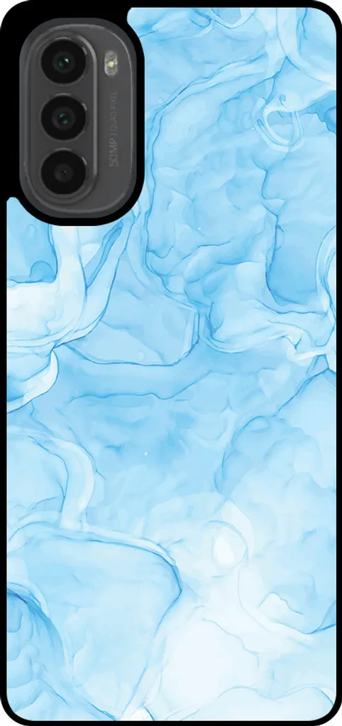 Custodia Marmo Azzurro Moto G52/G82 - Smartphonica TPU Premium
