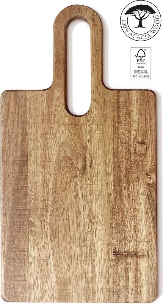 Holzschneidebrett 38×20 cm, Akazie, groß