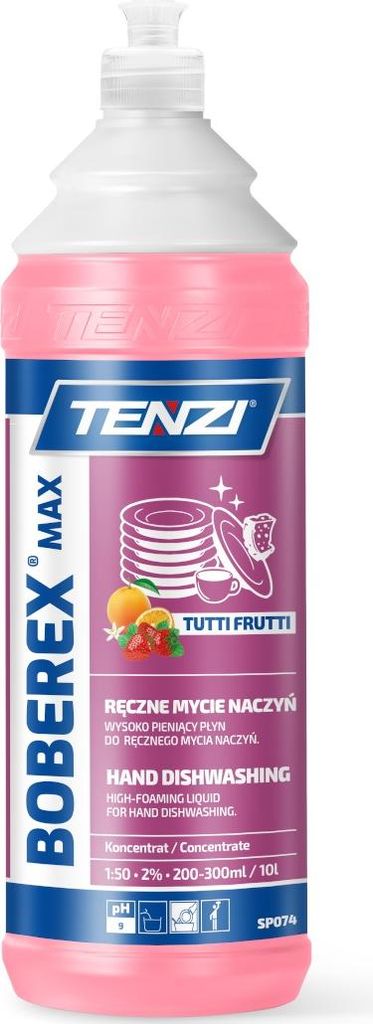 Boberex Max Tutti Frutti Handgeschirrspülflüssigkeit 1L - Tz 20 7441