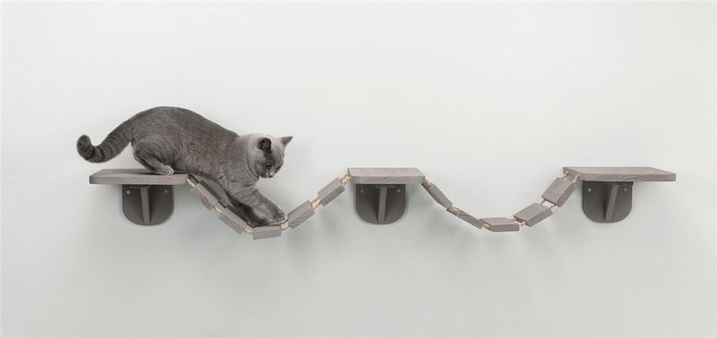 TRIXIE Wandmontierte Katzenkletterleiter 150 x 30 cm Taupe Produktbild 23