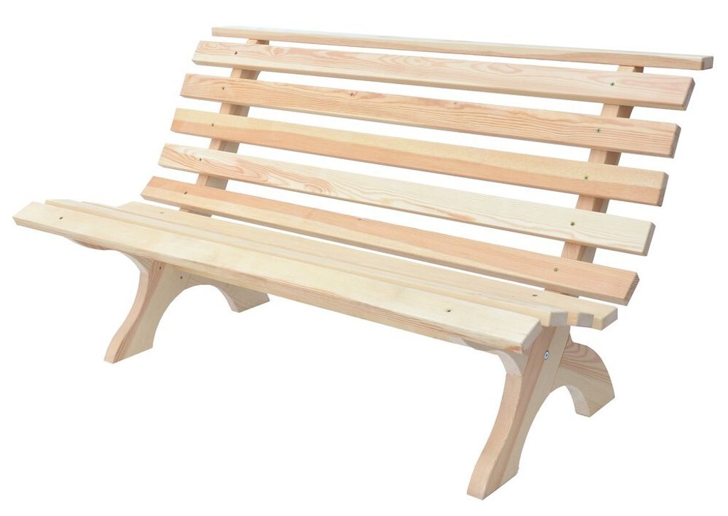 ROJAPLAST Banc rétro en bois 150 cm, naturel ROJAPLAST Image du produit 