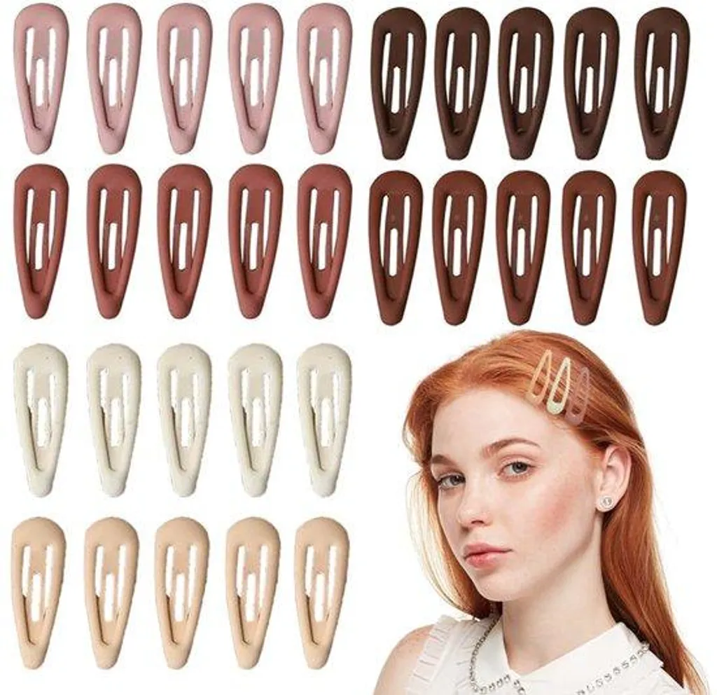 30 Barrettes de 3 cm pour Femmes et Filles avec Boîte
