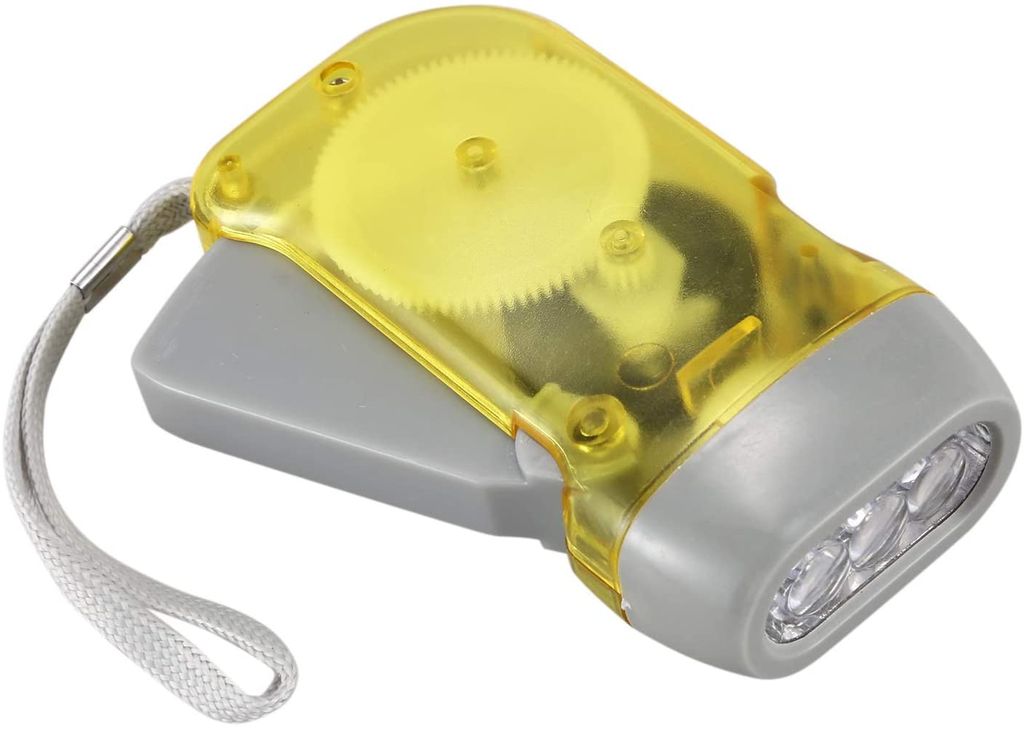 2 LED Dynamo Taschenlampe Taschenlampe Handpresse Kurbel Tragbare Camping Lampe 