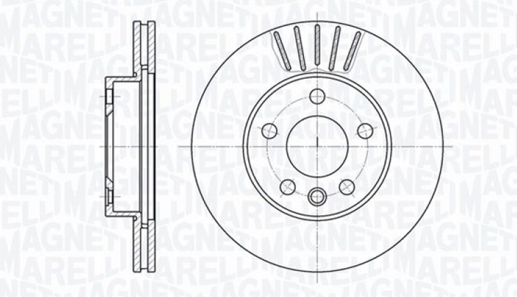 MAGNETI MARELLI Bremsscheibe Vorne 361302040324