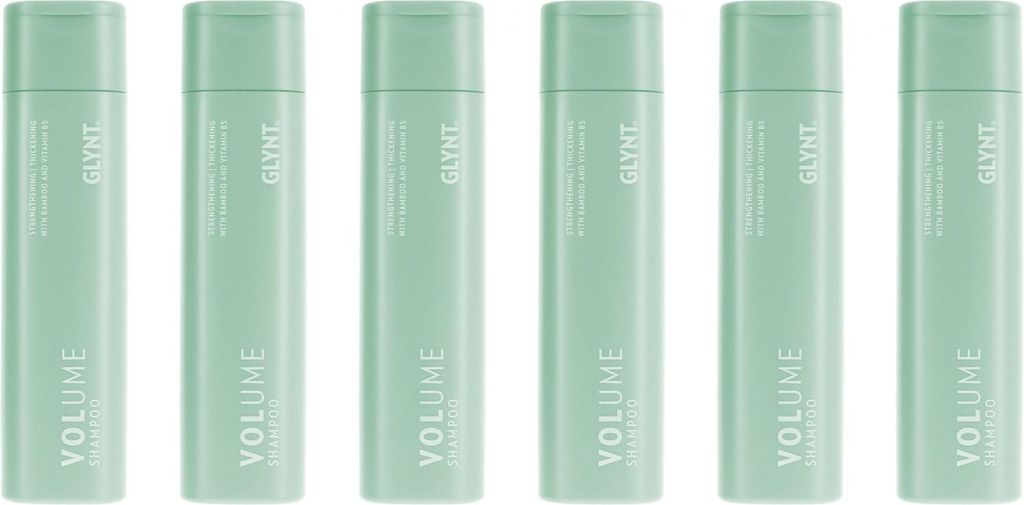 Glynt Volume 6 x 250 ml Shampoo für feines Haar Set