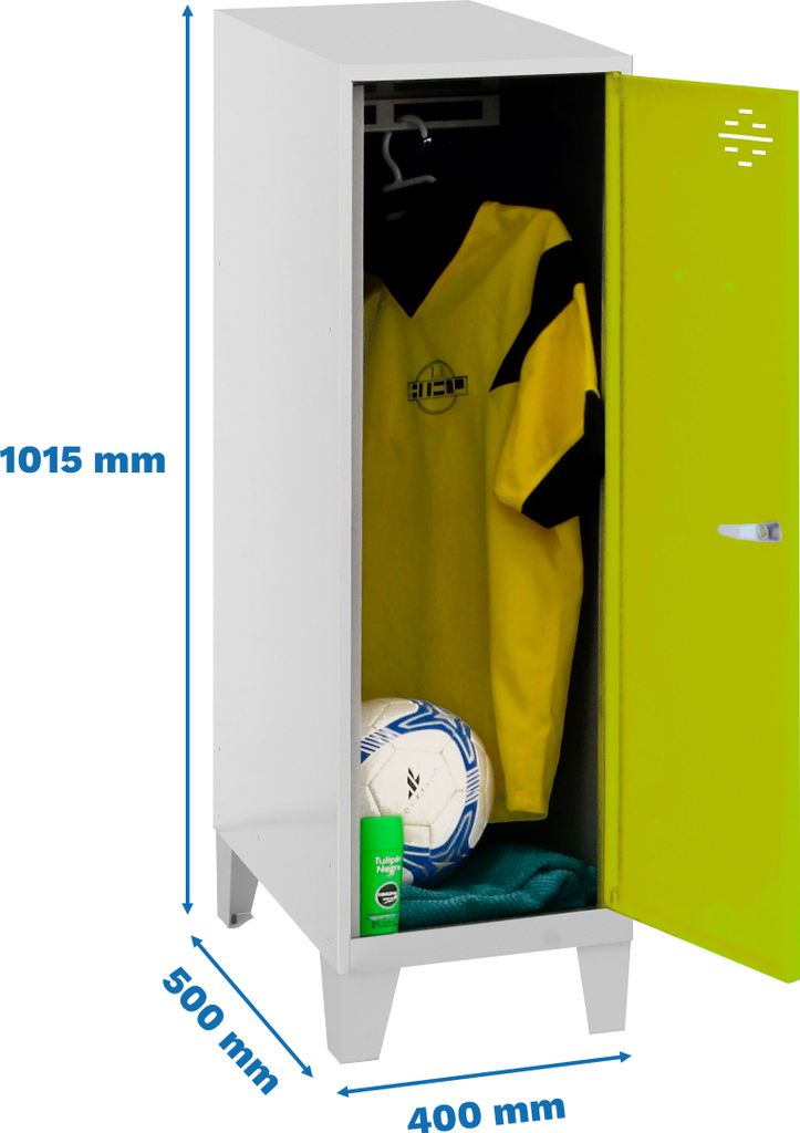 Simonrack Spind SIMONLOCKER DISM grau, grün 8425437121623, 1 Schließfach 40,0 x 50,0 x 101,5 cm