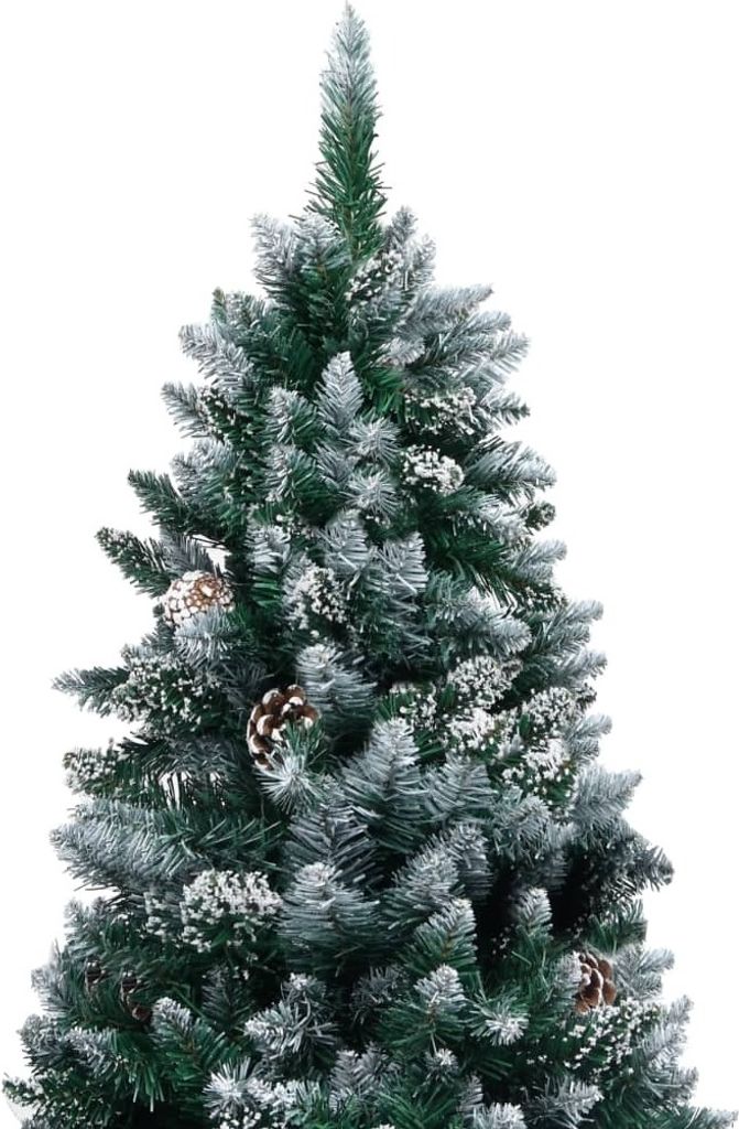 vidaXL Sapin de Noël artificiel avec pommes de pin et Image du produit 