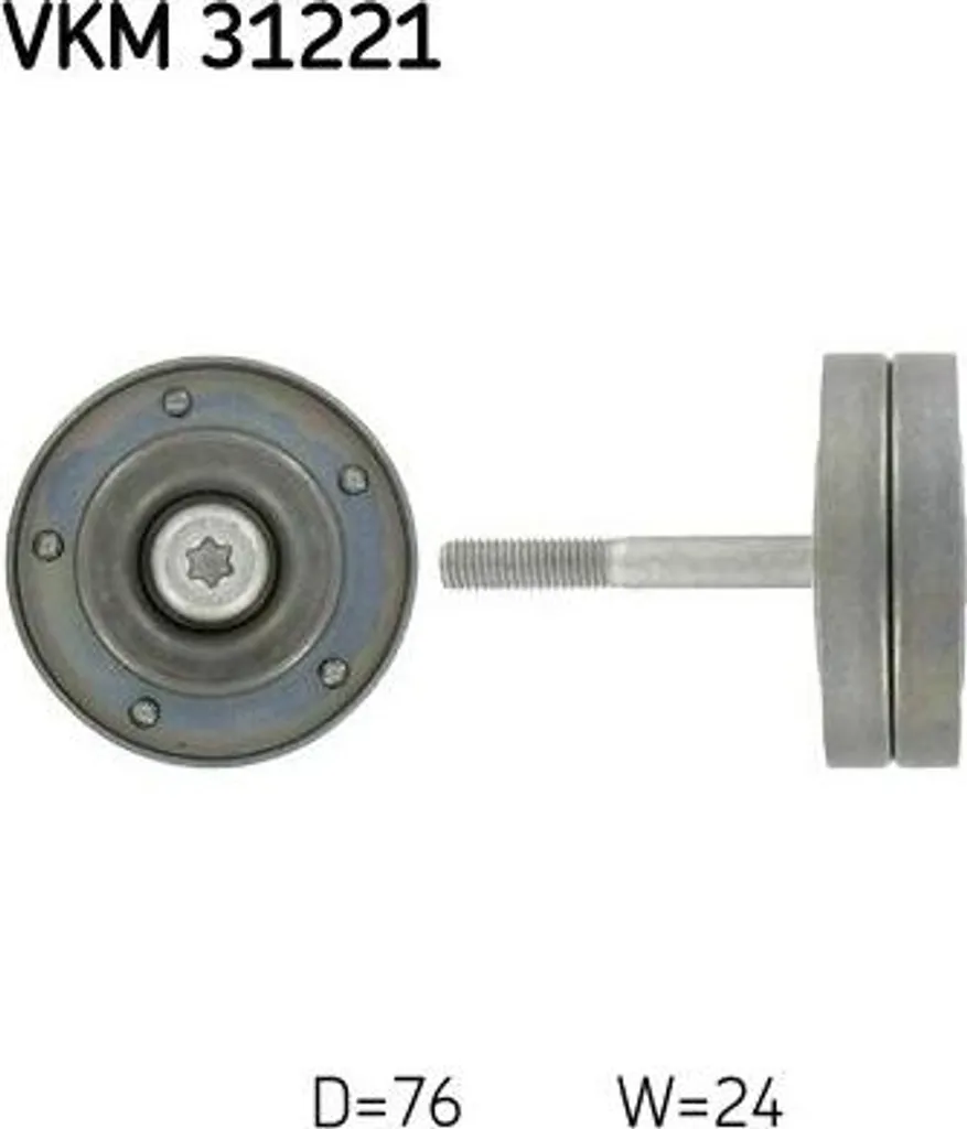 Acquista Rullo Guida SKF VKM31221 per Polo e Ibiza - Codice 03D145276A