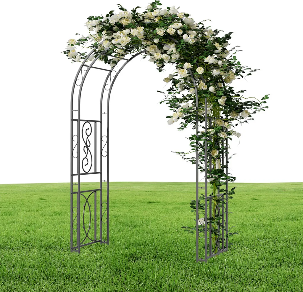 Arche de Mariage Extra Stable en Métal 215cm de Haut pour Fleurs et Cérémonies