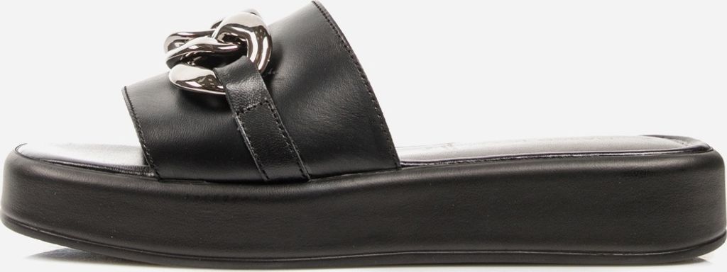 MARCO TOZZI Damen Leder Clogs Pantoletten Kette Plateau Produktbild 19