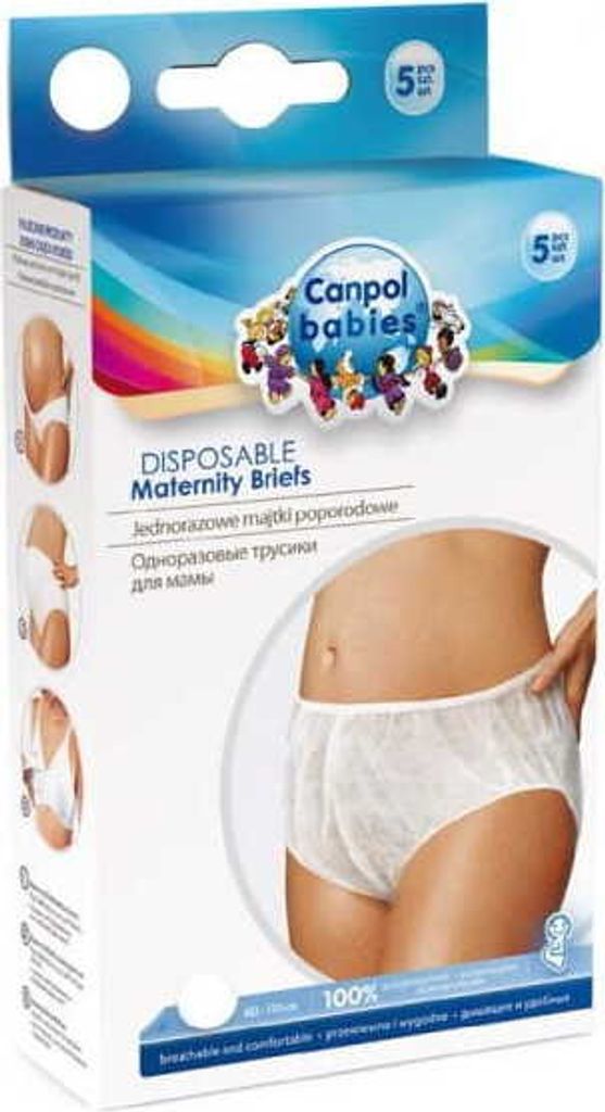 Canpol,majtki poporodowe jednorazowe rozmiar XL, 1 op. x 5 sztuk