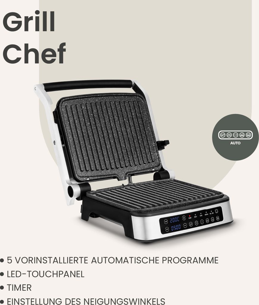 ZEEGMA Elektrický kontaktný gril a sendvičovač 2100 W, 2v1, Obrázok produktu 45