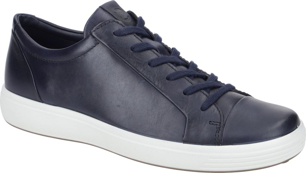 Ecco SOFT 7 MEN`S Herrenschuhe - sportliche Halbschuhe - Schnürschuhe blau NEU
