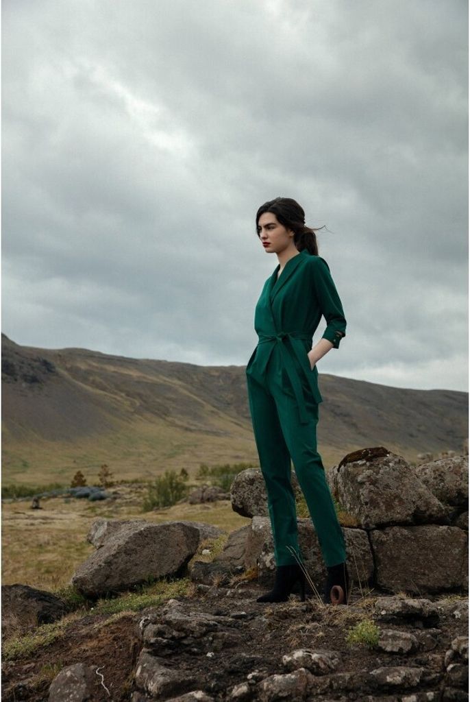 Stylove Jumpsuit für Frauen Yekumit S316 grün L