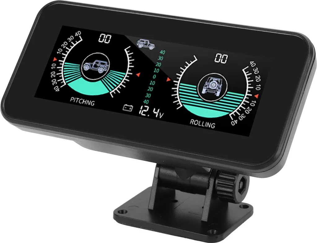 Inclinomètre voiture numérique HUD anti-renversement pour pente et angle