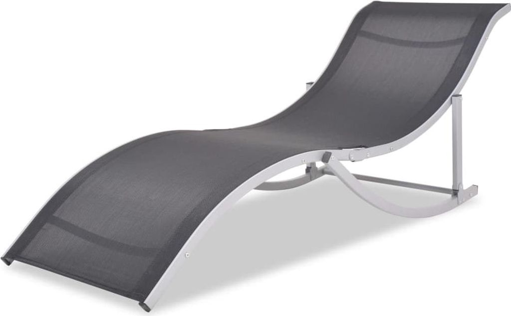 vidaXL Klappbare Sonnenliegen 2 Stk. Aluminium und Textilene