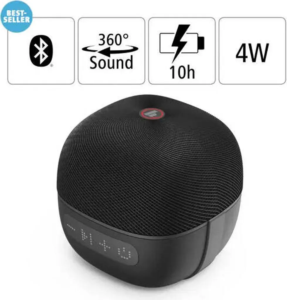 Mini Speaker Bluetooth Hama Cube 2.0 Nero - Musica e Stile Portatile - 7