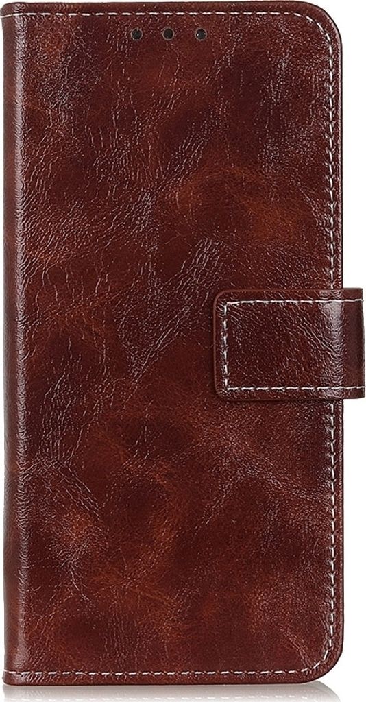 Mobigear Basic Huawei P40 Hülle Klapphülle Geldbörse - Braun