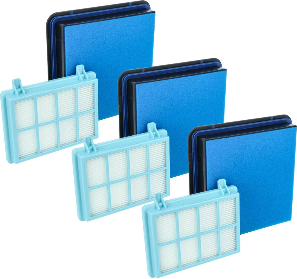 vhbw 9-tlg. Filter-Set kompatibel mit Philips PowerPro Produktbild 