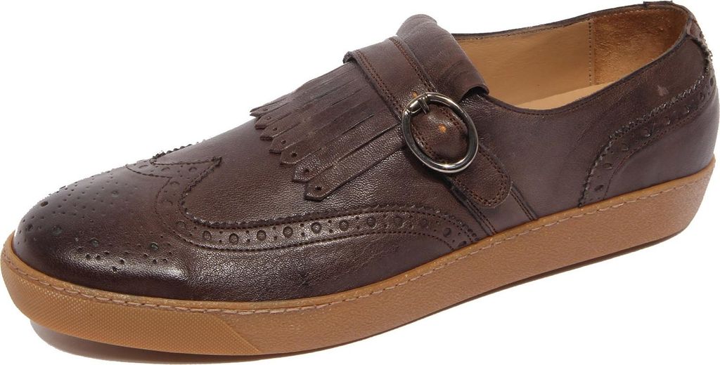 G3888 scarpa uomo PICCADILLY MOOD brown leather shoe men