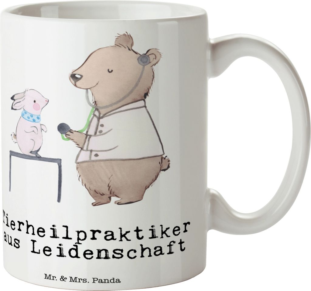 Mr. & Mrs. Panda Teetasse Tierheilpraktiker Leidenschaft - Weiß - Geschenk, Becher, schöne tasse, Kaffeetasse, Jubiläum, Trinkbecher, Pott