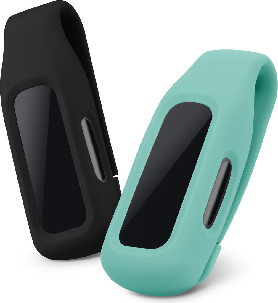 kwmobile Clip Halter kompatibel mit Fitbit Inspire 3 / Inspire 2 / Ace 3 - Silikon Fitnesstracker Halterung - ohne Tracker