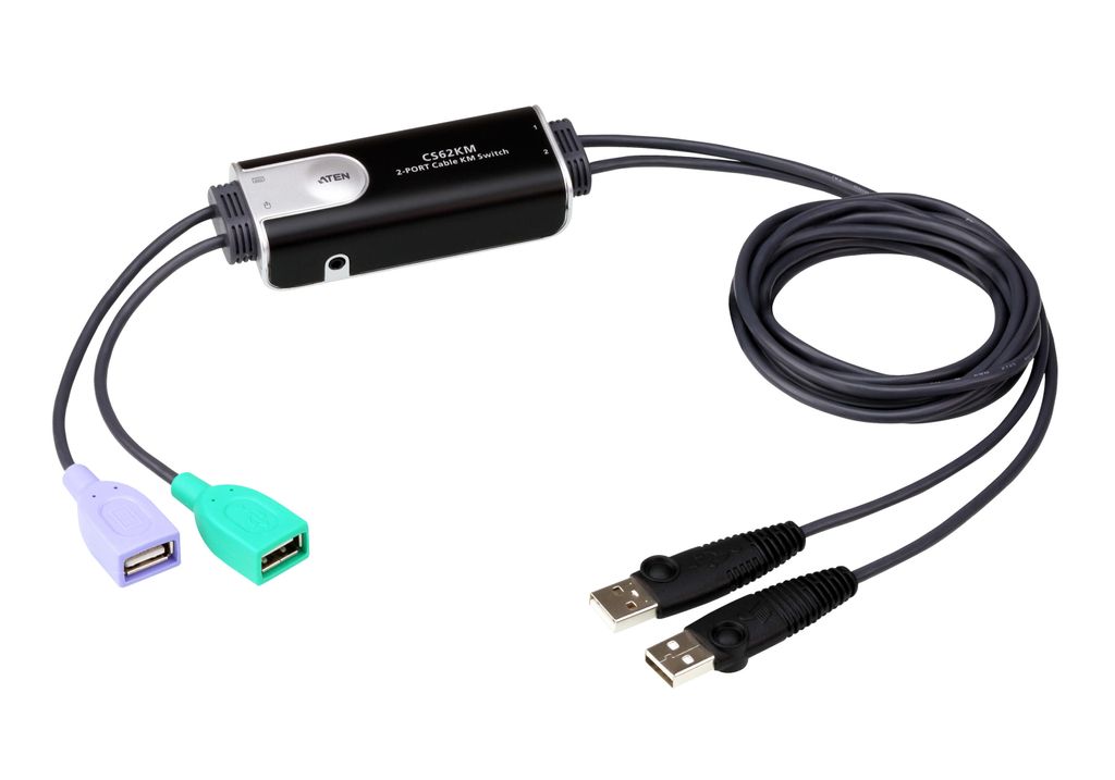 ATEN CS62KM 2-Port Boundless KM Switch Produktbild 