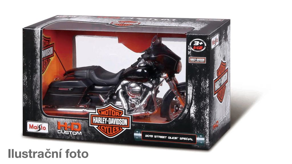 M. Motorcycles, 2017 Road King Special, window box, 1:12 Obrázok produktu 
