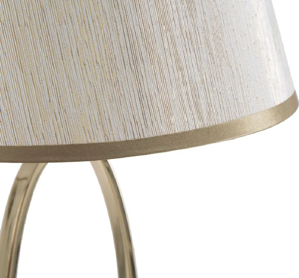 Luminaire d'appoint design base dorée et abat-jour beige Flush S - 5
