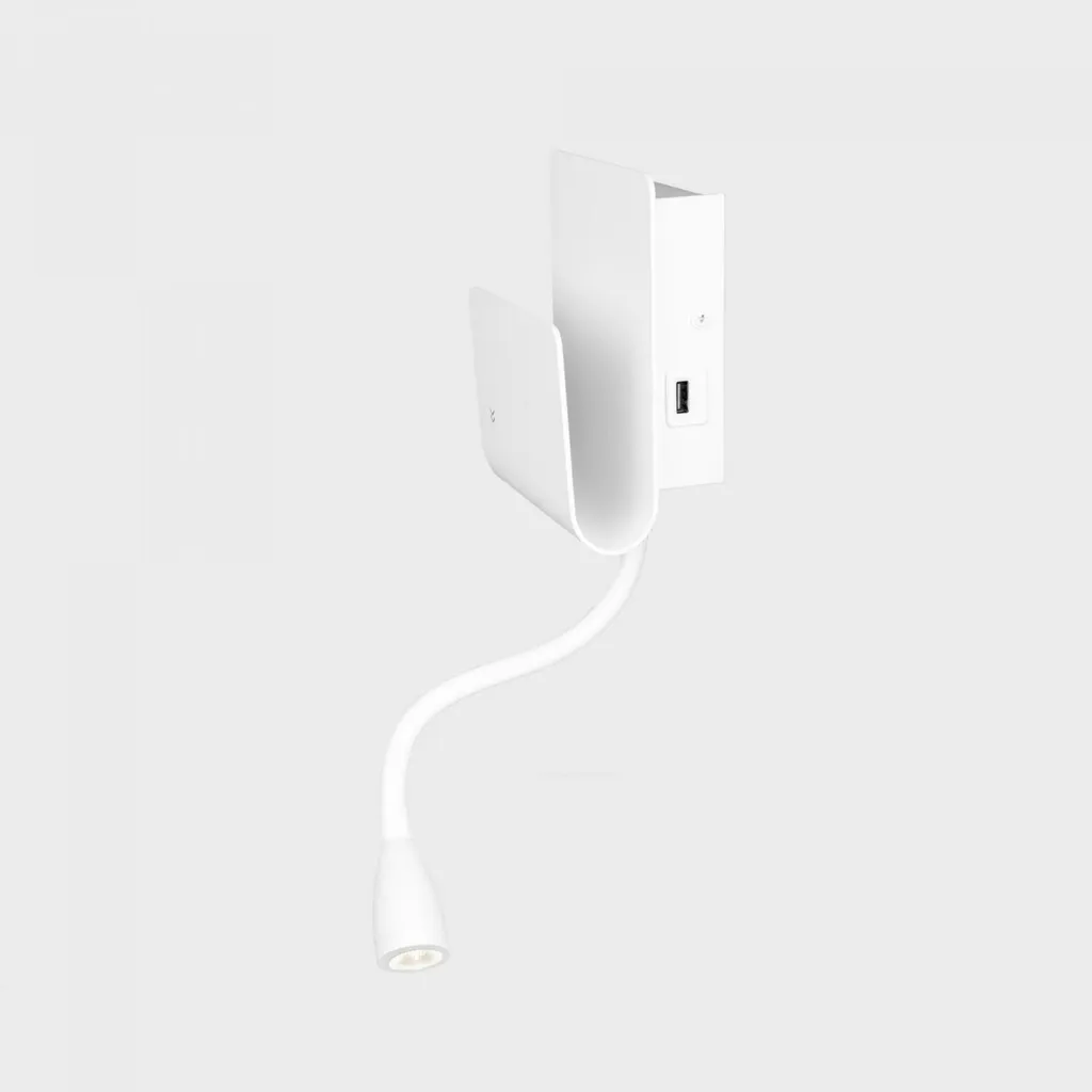 Applique murale LED 10W Kohl Lighting Pixy double flux 3000K blanc