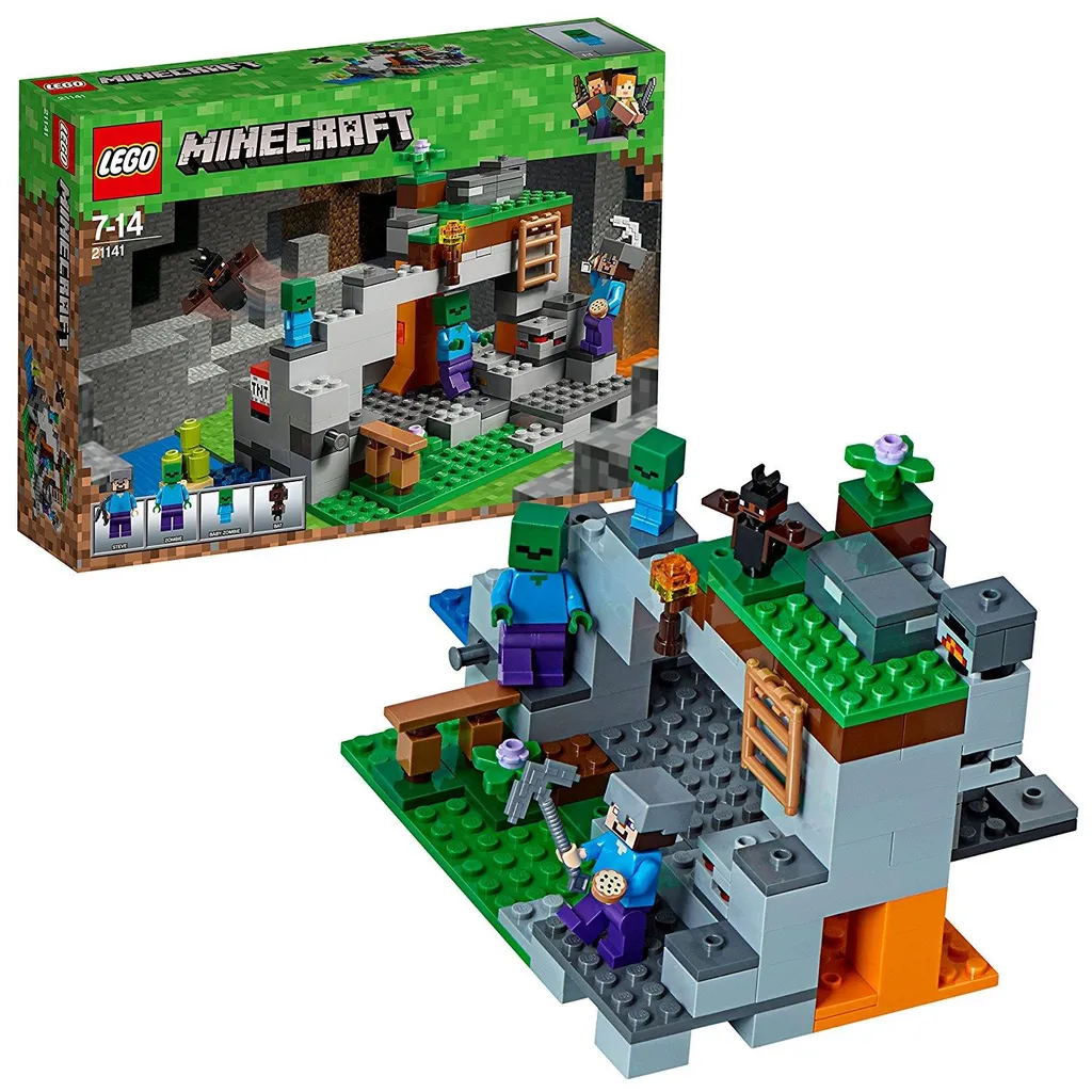 LEGO Minecraft 21141 La Caverne des Zombies avec Fonction Explosion TNT