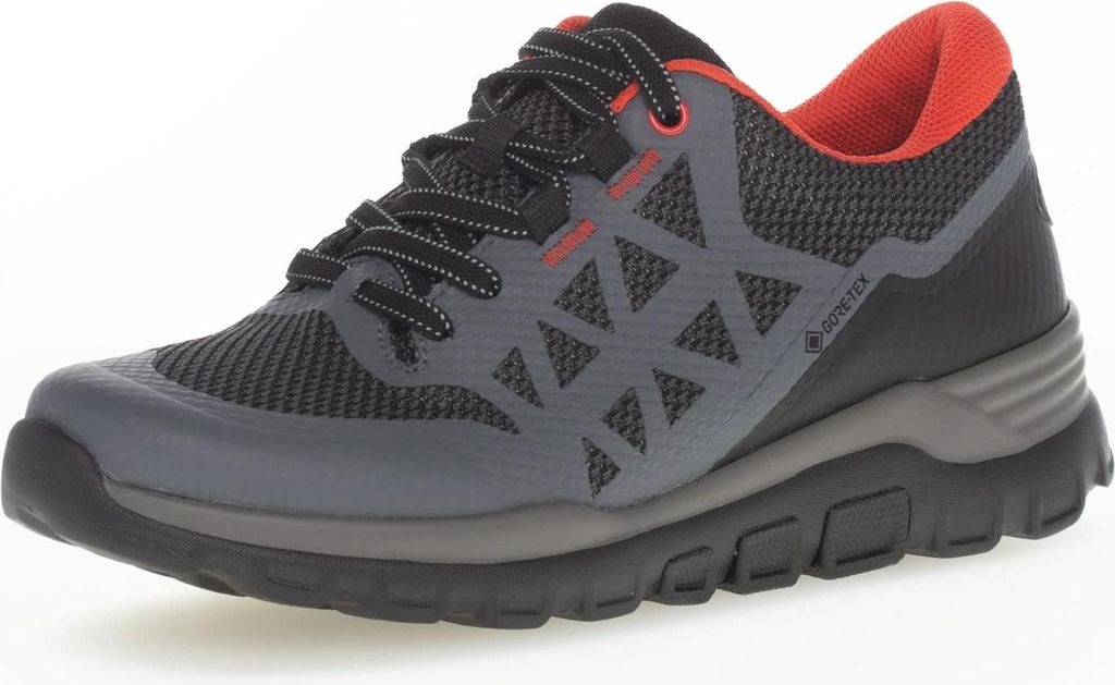 Gabor ROLLINGSOFT Damenschuhe - Wander Trekking Schnür- Halbschuhe grau NEU