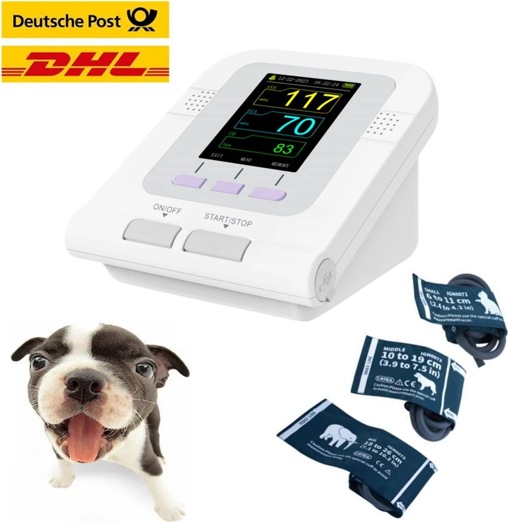 Hund Katze Veterinär-Blutdruckmessgerät Haustiere Tier BP Produktbild 