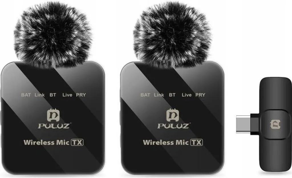 Microphone Cravate Sans Fil USB-C Double Canal pour iPhone et Android