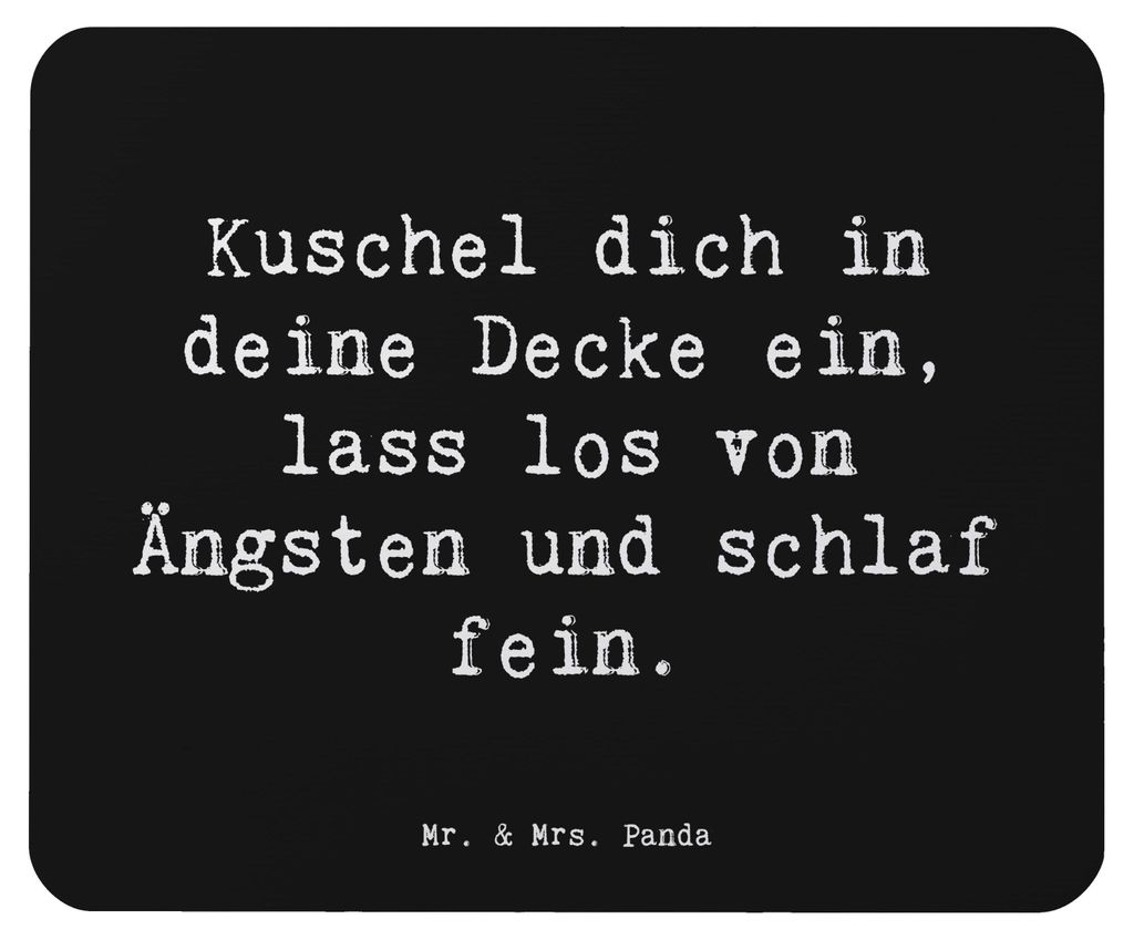 Mr. & Mrs. Panda Mauspad Spruch Alleine schlafen lernen - Produktbild 