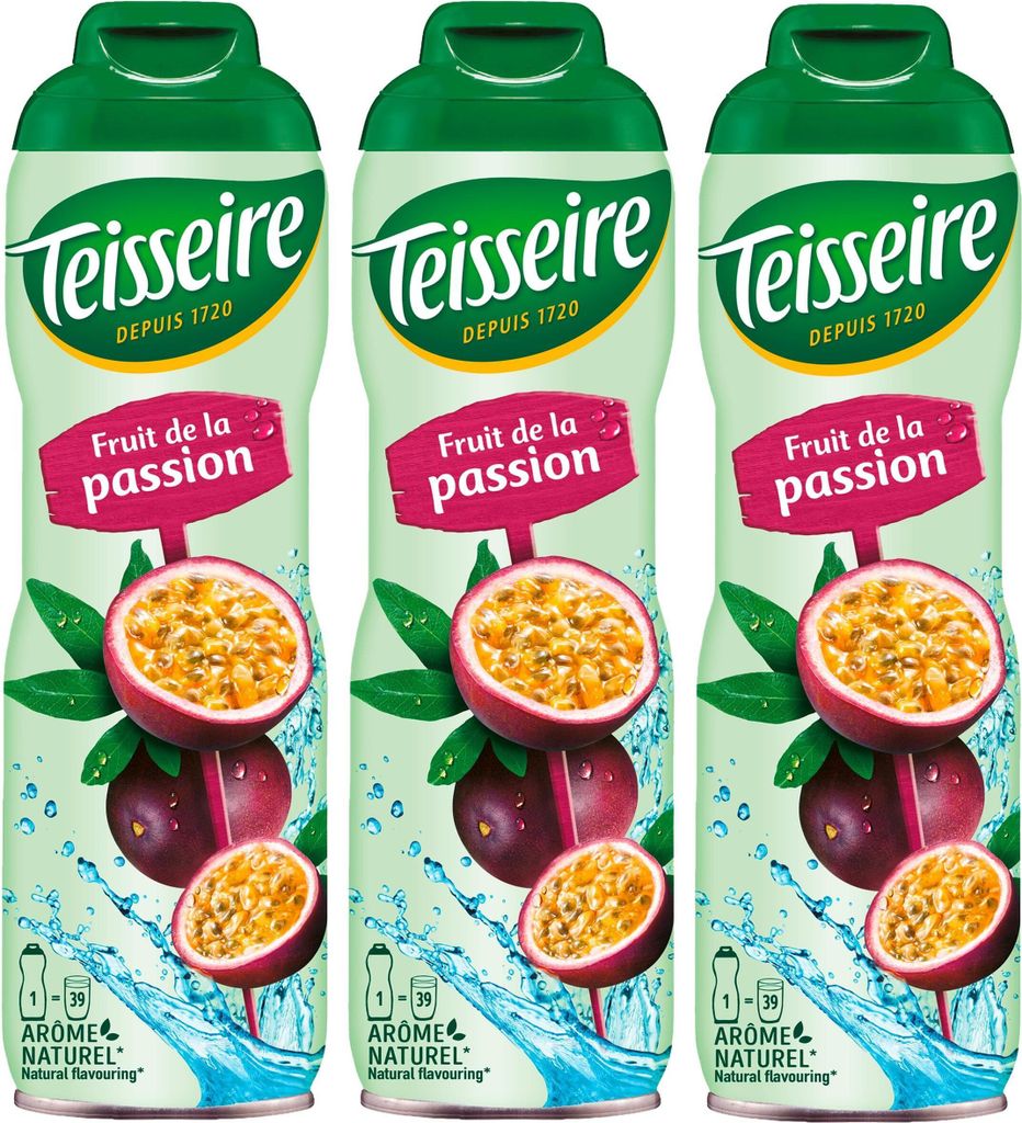 Teisseire Getränke-Sirup Passionsfrucht 600ml - Intensiver Produktbild 