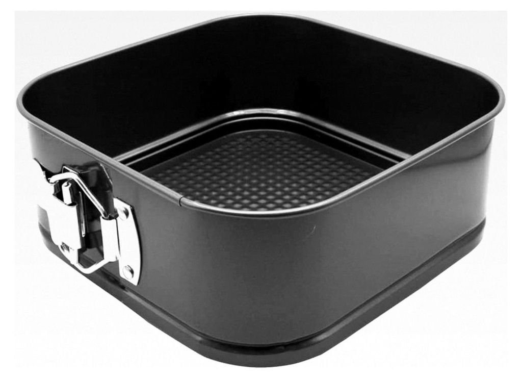 1 Stück Springform, Backform für Kuchen, Robuster 1 mm Kohlenstoffstahl, Puddingform, 20 cm quadratische Pfanne mit Antihaftbeschichtung