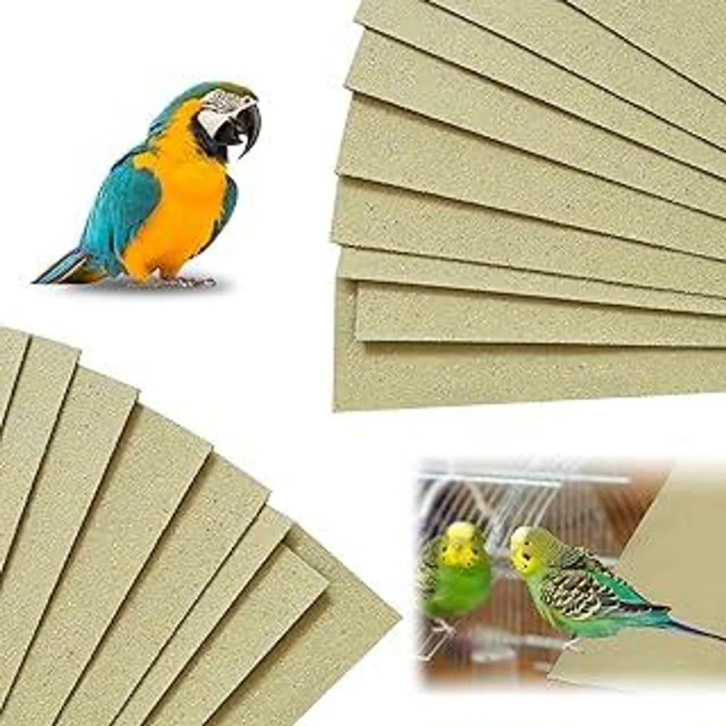 Offerta 40 Fogli Carta Sabbia per Uccelli 43x28 cm - Pulizia Top
