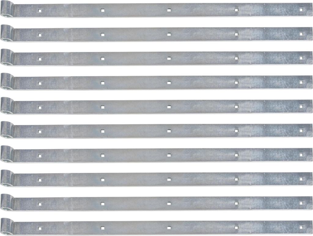 Alberts 862435 Ladenband, gerade, Abschluss gerade, galvanisch blau verzinkt, Rolle Ø14 mm, Größe 700 x 35 mm, 10er Set
