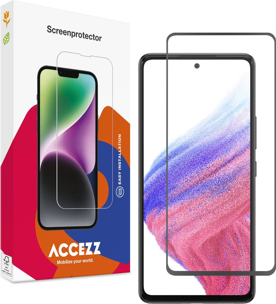 Accezz Full Cover Screen Protector aus gehärtetem Glas Samsung Galaxy A51
