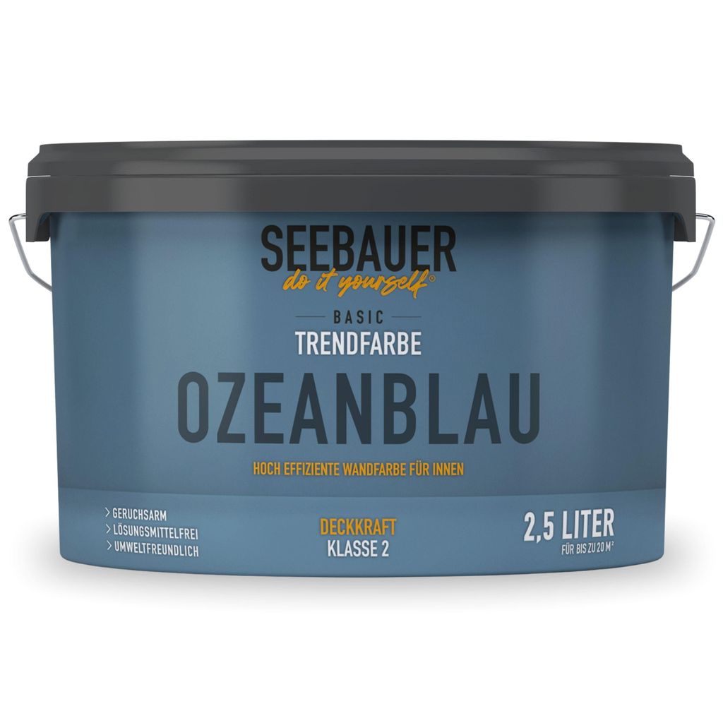SEEBAUER diy Trendfarbe Dunkelblau 2,5L (No. T11 Ozeanblau) Produktbild 