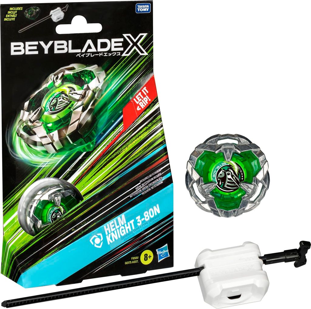 Beyblade X Helm Knight 3-80N Gyroscope de combat Image du produit 