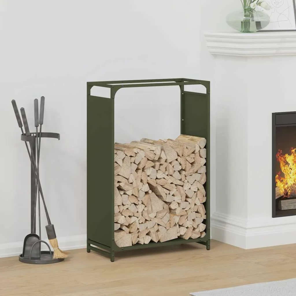 Porta Legna da Ardere in Acciaio 60x28x90 cm - Offerta Imperdibile