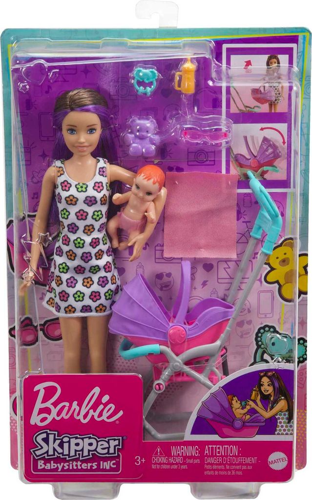 Barbie „Skipper Babysitters Inc.“-Puppe und Produktbild 6