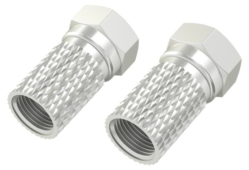 F-Stecker, 6,8 mm, schraubbar, 4 Stück (00205273)