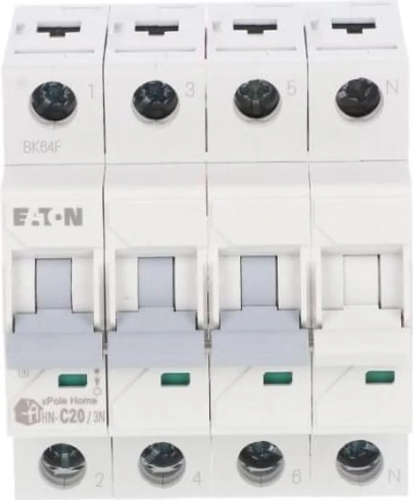 Disjoncteur Magnétothermique 3P+N 20A 6kA xPole Home HN-C20/3N Eaton